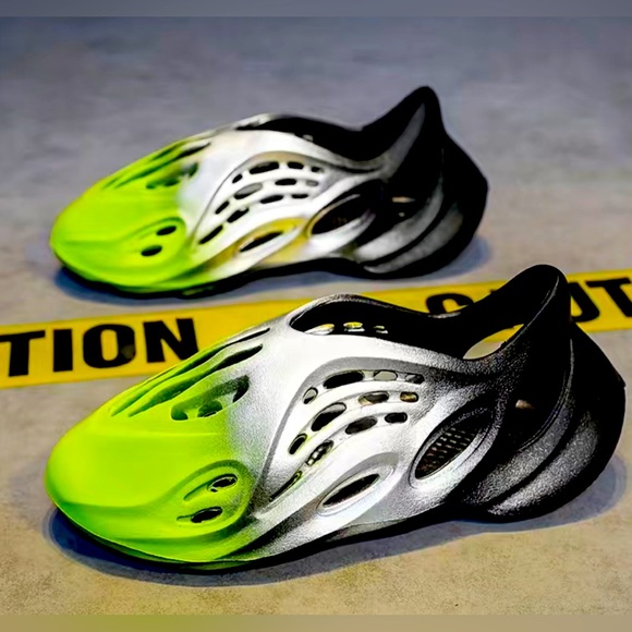 EVA Foam Runner RNNR Clog Slipper Slip-On Unbranded MX Ombré Lime/Onyx/Bone Mens - Picture 1 of 3